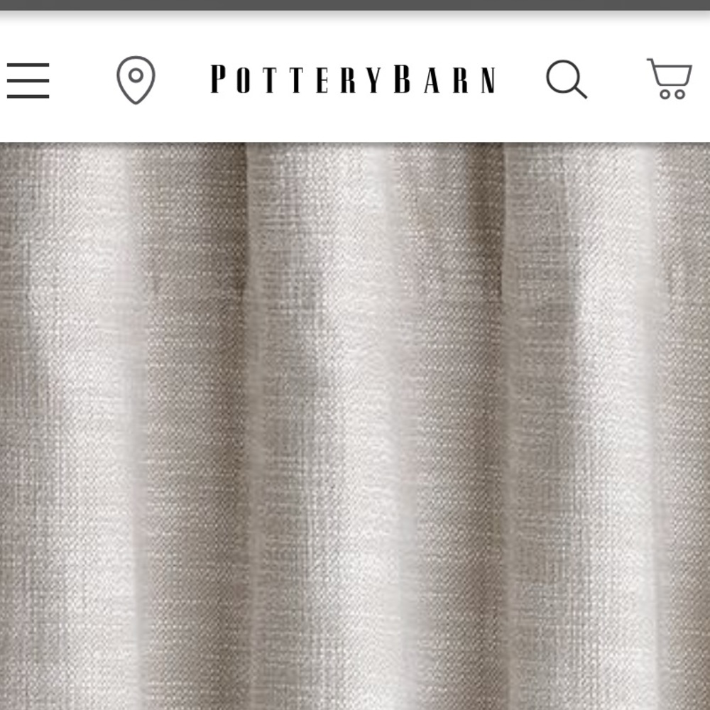 Pottery Barn Seaton textured drape